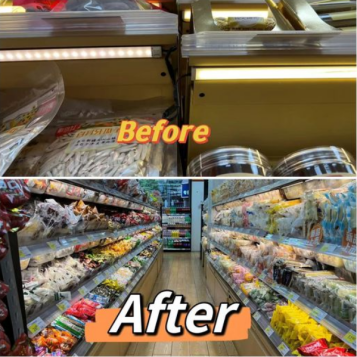 We replace high-efficiency lamps for retail stores